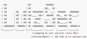 LulzSec Text Art