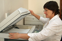 Phtocopier in use
