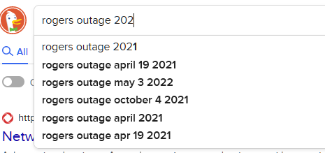 Searching for Rogers outages...
