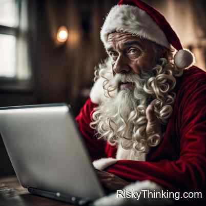 Santa looking exhausted after a bad Christmas